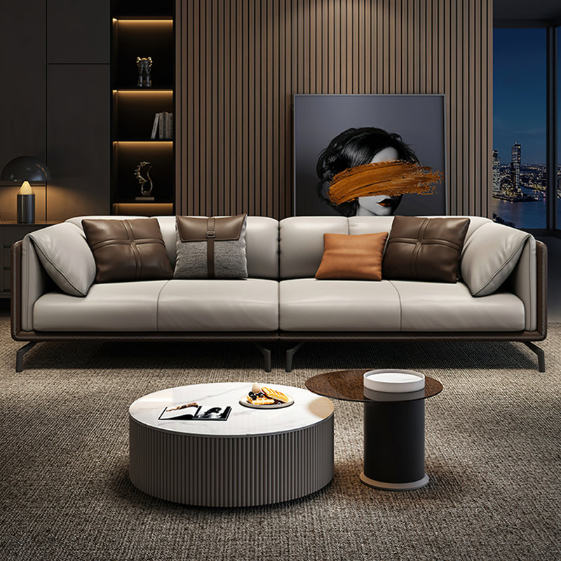 Wrought Studio™ Beniamino Nordic Luxury Simple Three Seat